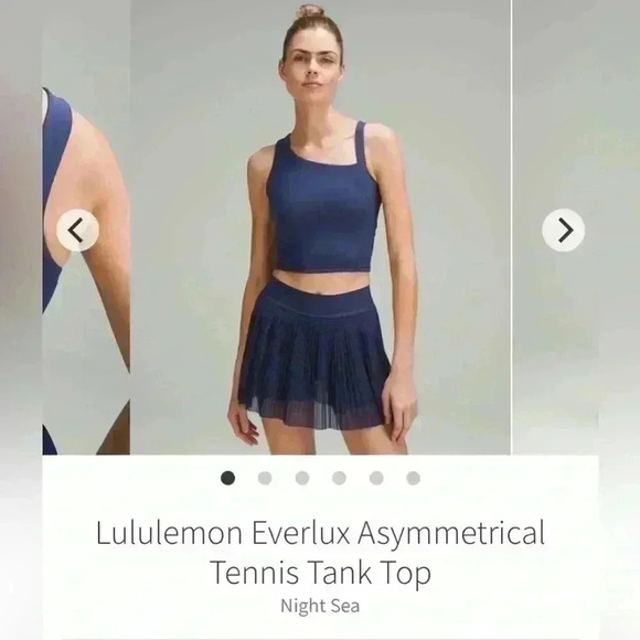 Lululemon 🍋- Everlux  Asymmetrical tennis tank - Picture 1 of 3